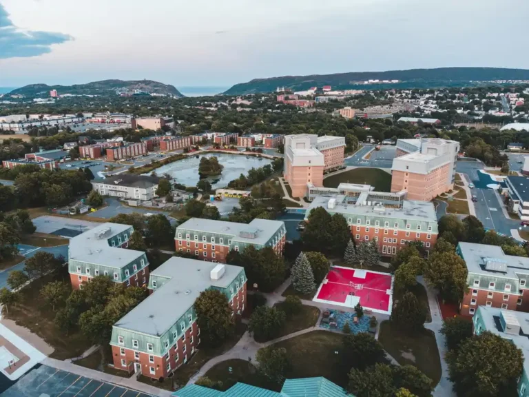 Aerial view of a residential neighbourhood in St. John’s, highlighting our realtor services that can help you sell your home.